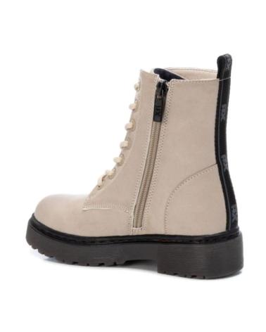 Botines de Mujer y Niña XTI KIDS - BOTIN MILITAR E CREMALLERA INTERNA BEIG