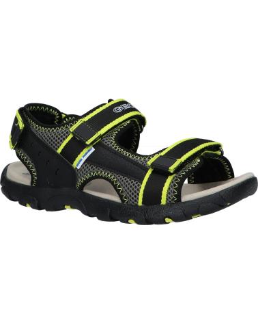 Sandalias de Niño GEOX J1524A 014CE J S STRADA C9151 BLACK-FLUO YELLOW