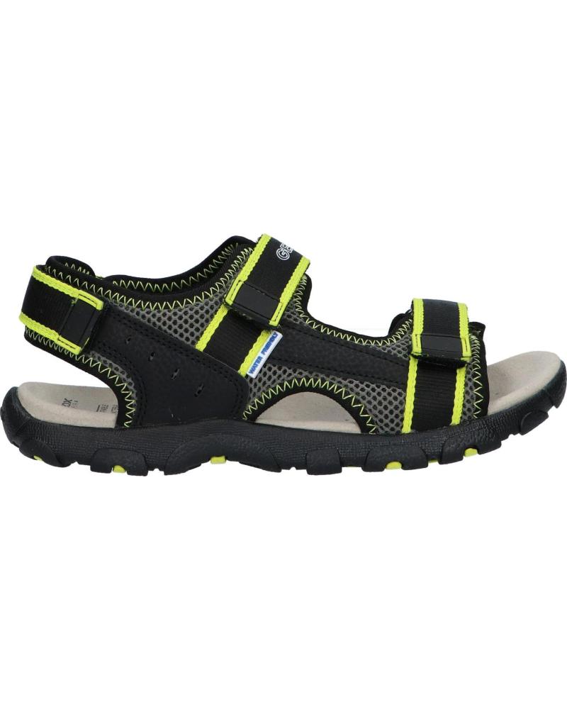 Sandalias de Niño GEOX J1524A 014CE J S STRADA C9151 BLACK-FLUO YELLOW
