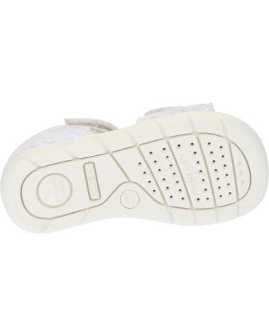 girl Sandals GEOX B251YA 007NF B S ALUL  C0007 WHITE-SILVER