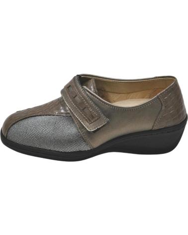 Sapatos LUMEL  de Mulher - ZAPATO CON CIERRE DE VELCRO PALA ELASTICA PLANT  BRONCE-TAUPE