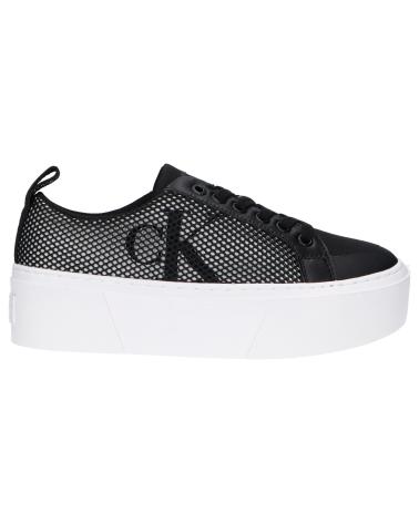 Sapatos Desportivos CALVIN KLEIN  de Mulher YW0YW00915 FLATFORM  0GJ BLACK-WHITE