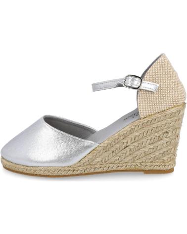 Sandalias BUBBLE BOBBLE  de Mujer Q-9 ALPARGATAS ESPARTO MUJER  PLATA
