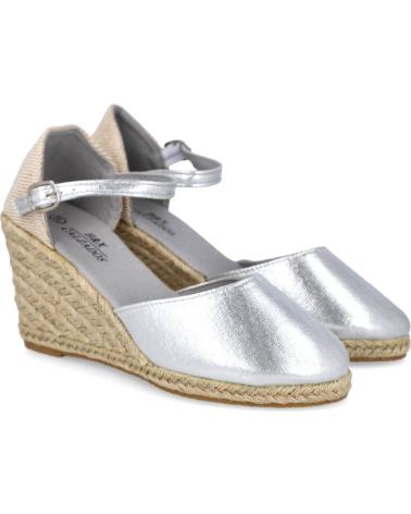 Sandalen BUBBLE BOBBLE  für Damen Q-9 ALPARGATAS ESPARTO MUJER  PLATA