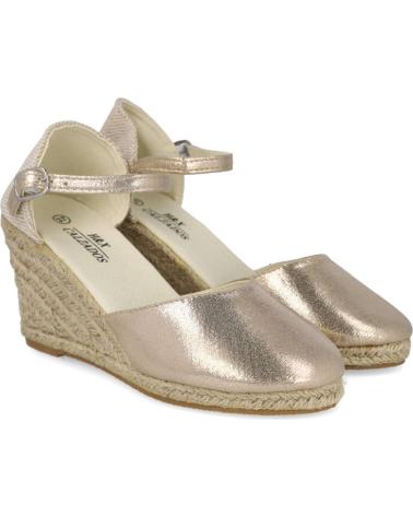 Sandalias BUBBLE BOBBLE  de Mujer Q-9 CANAMO ALPARGATAS CUNA ALTA  ORO