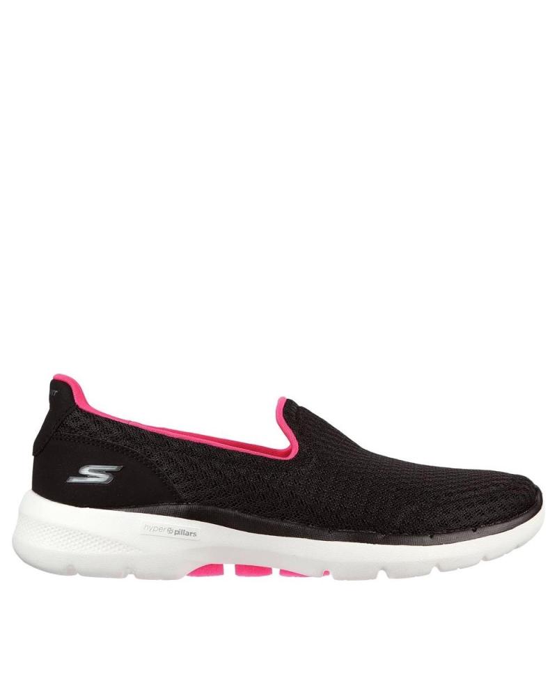Deportivas De Mujer SKECHERS GO WALK 6 BIG SPLASH NEGRA  NEGRO