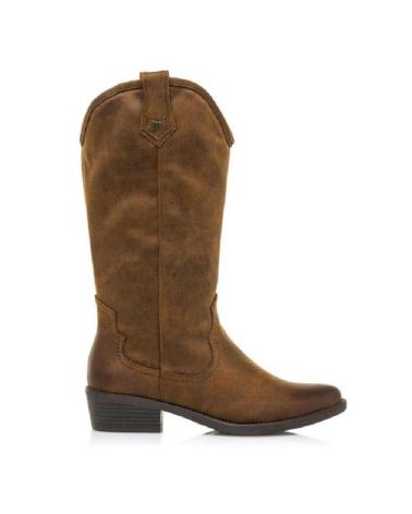 Botines MTNG  de Mujer MUSTANG- BOTA COWBOY ANTELINA MARRON  CUERO