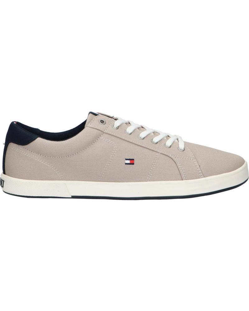 Man Trainers TOMMY HILFIGER FM0FM01536 ICONIC LONG LACE SNEAKER  AEP STONE
