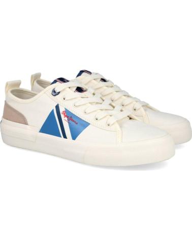 Scarpe sport per Uomo PEPE JEANS PMS30903 ALLEN FLAG BLANCO