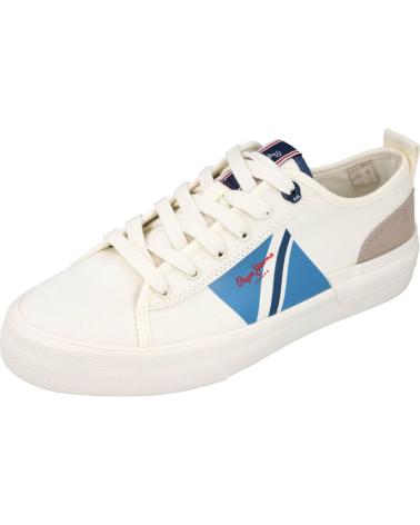 Scarpe sport per Uomo PEPE JEANS PMS30903 ALLEN FLAG BLANCO