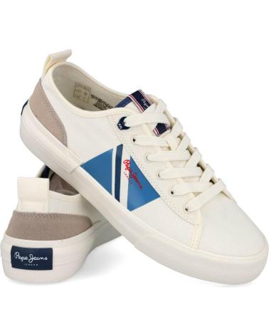 Scarpe sport per Uomo PEPE JEANS PMS30903 ALLEN FLAG BLANCO