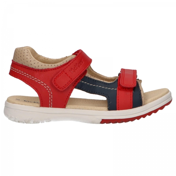 Sandalias KICKERS  de Niño 349497-30 PLATINO  4 ROUGE