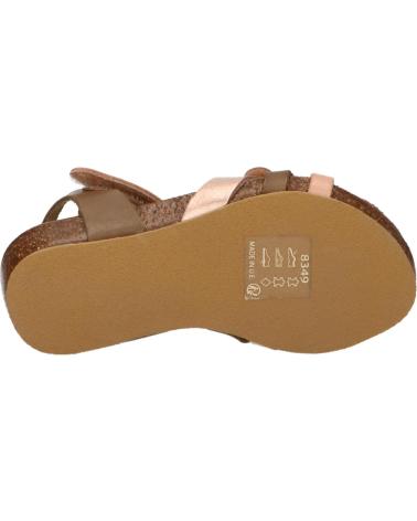 Sandali KICKERS  per Donna e Bambina 694970-30 BOGART  203 KAKI ROSE