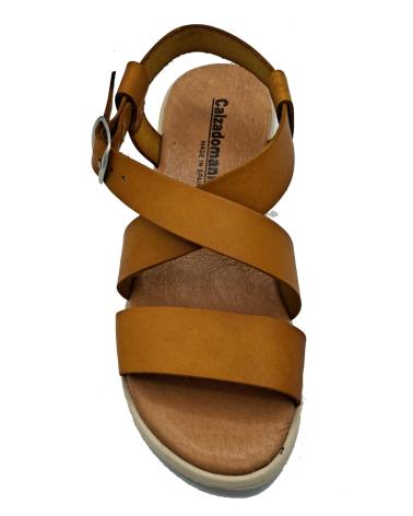 Sandalias de Mujer CALZADOMANIA SANDALIA DE PIEL MOSTAZA