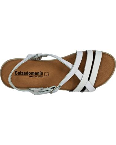 Sandalias de Mujer CALZADOMANIA SANDALIA DE PIEL BLANCO