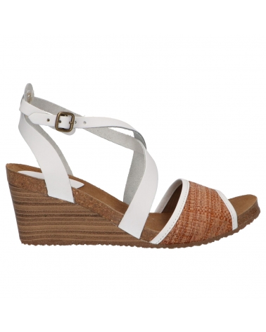 Sandales KICKERS  pour Femme 419304-50 SPAGNOL  33 BLANC RAFIA