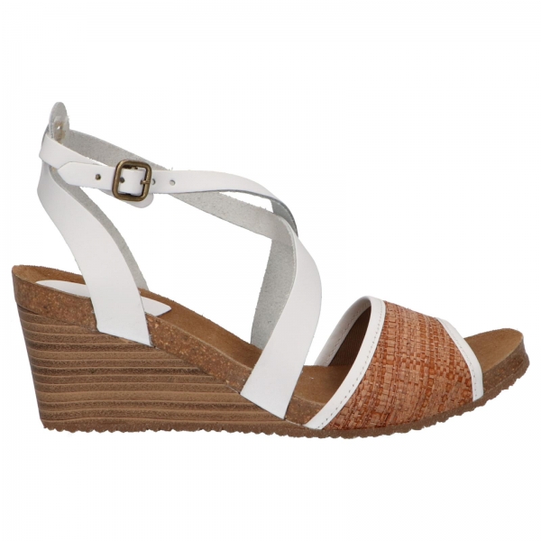 Sandales KICKERS  pour Femme 419304-50 SPAGNOL  33 BLANC RAFIA