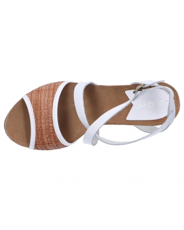 Sandales KICKERS  pour Femme 419304-50 SPAGNOL  33 BLANC RAFIA