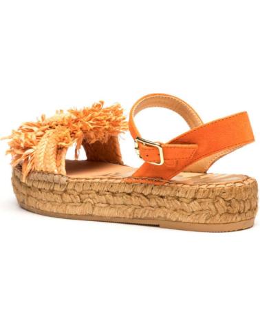 Sandalias de Mujer VIDORRETA BANDA NUDO  MERCE DOBLE TOSTADO NARANJA