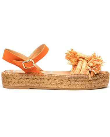 Woman Sandals VIDORRETA BANDA NUDO  MERCE DOBLE TOSTADO  NARANJA