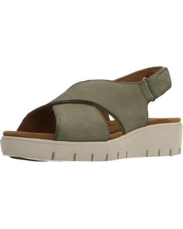 Sandalias de Mujer CLARKS UN KARELY SUN SAGE NUBUCK VERDE