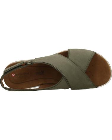 Sandalias de Mujer CLARKS UN KARELY SUN SAGE NUBUCK VERDE