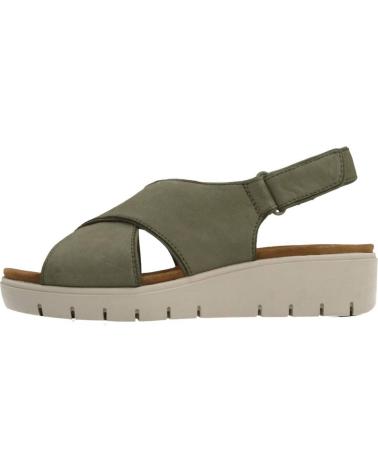 Sandalias de Mujer CLARKS UN KARELY SUN SAGE NUBUCK VERDE