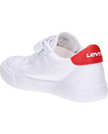 Sportschuhe für Mädchen und Junge LEVIS VORI0132T NEW HARRY 0079 WHITE RED