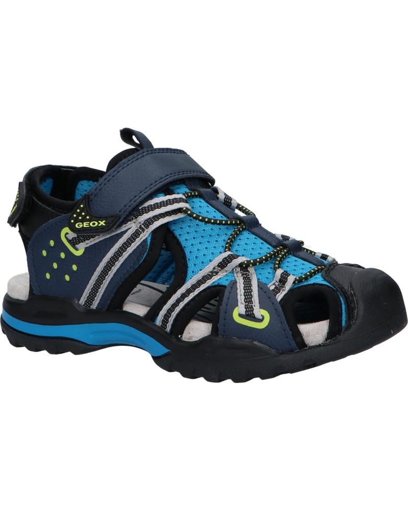 Sandals De Ni o GEOX J920RB 0ME14 J BOREALIS C0064 BLUE BLACK