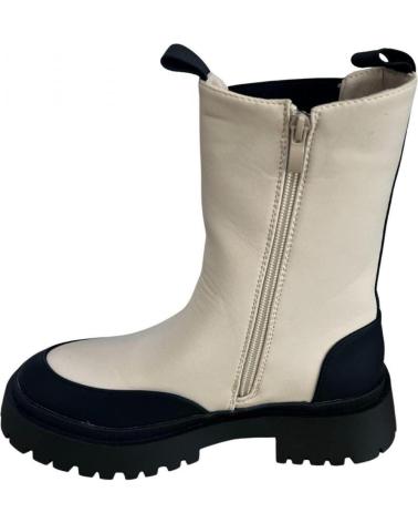 Botines de Mujer  BOTA MILITAR BLANCO Y NEGRO