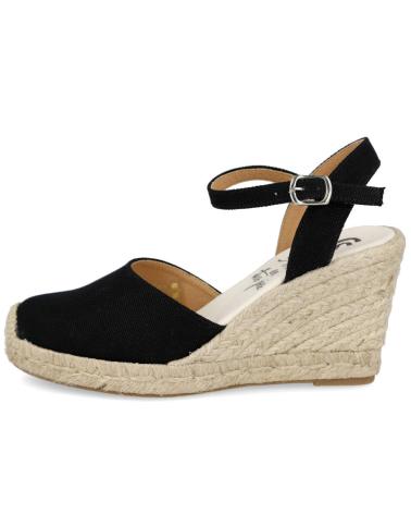 Woman Sandals BUBBLE BOBBLE 740 ALPARGATAS YUTE MUJER  NEGRO