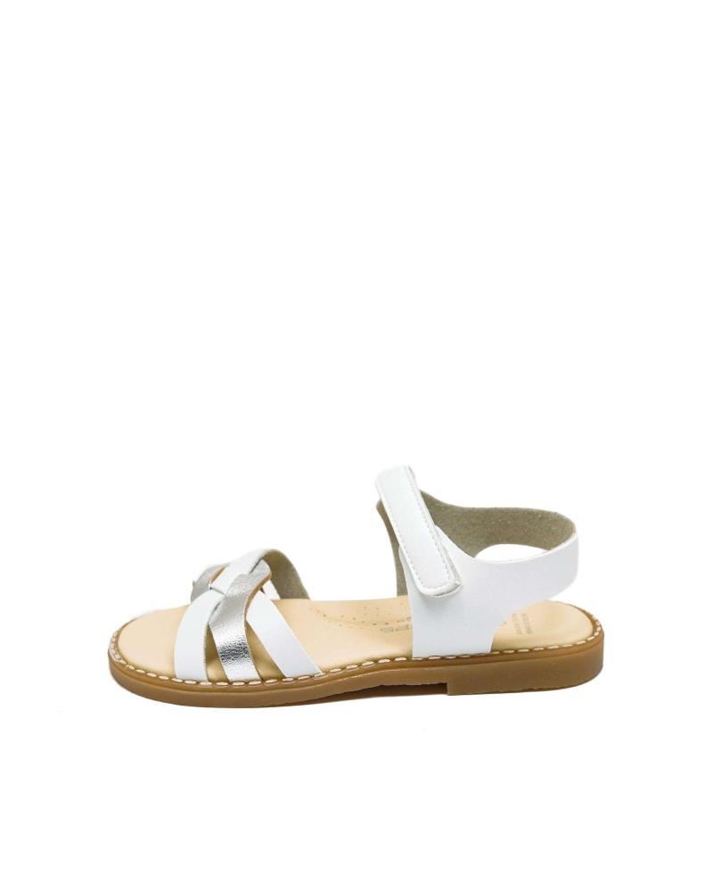 Sandali ANDANINES  per Bambina 231404 MALINCHE BLANCO-PLATA  BLANCO