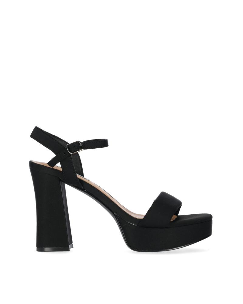 SANDALES À TALON CHIKA10 JOLIE 02 NOIRES À PLATEFORME NEGRO-BLACK