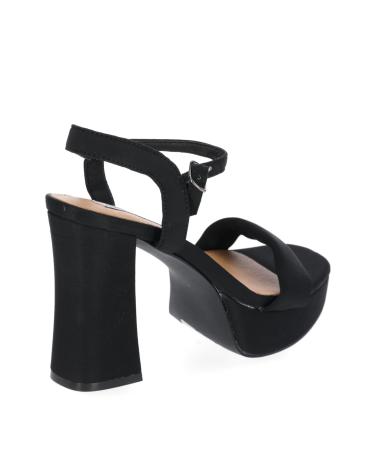 SANDALES À TALON CHIKA10 JOLIE 02 NOIRES À PLATEFORME NEGRO-BLACK