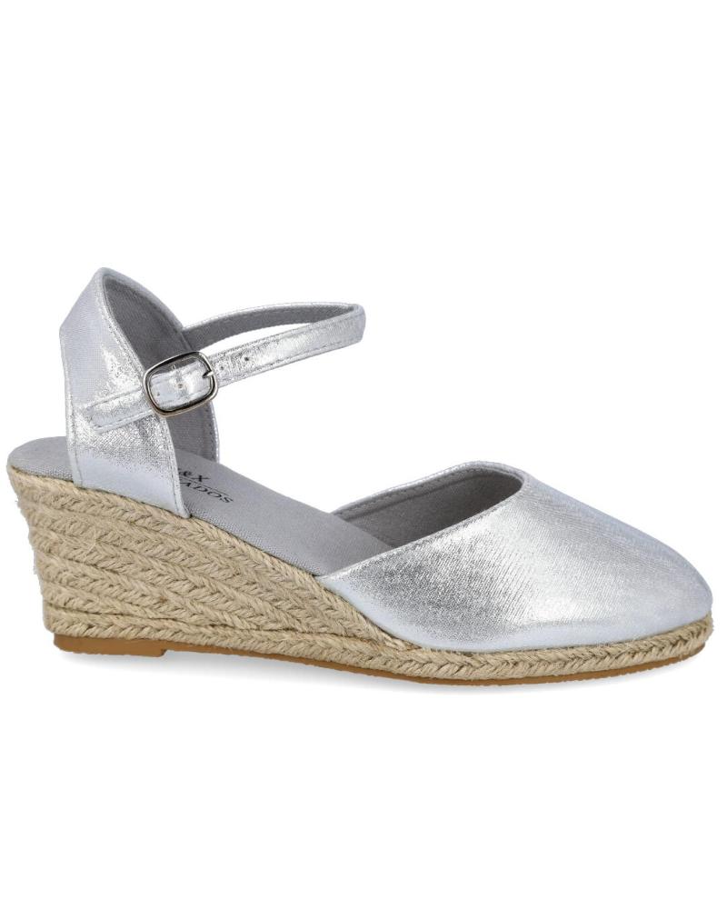 Sandalias de Mujer BUBBLE BOBBLE 088-7 ALPARGATAS ESPARTO MUJER PLATA