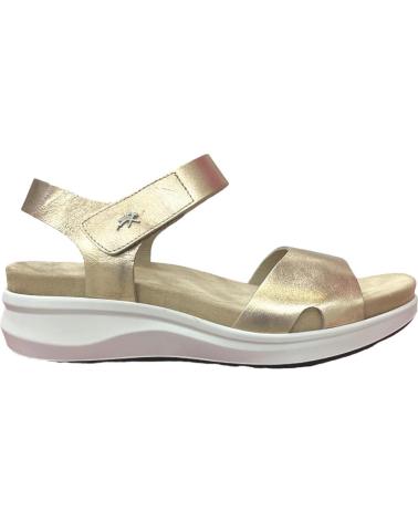 Sandalias DORKING  de Mujer FLUCHOS F1475 LAMINADO CAVA  ORO