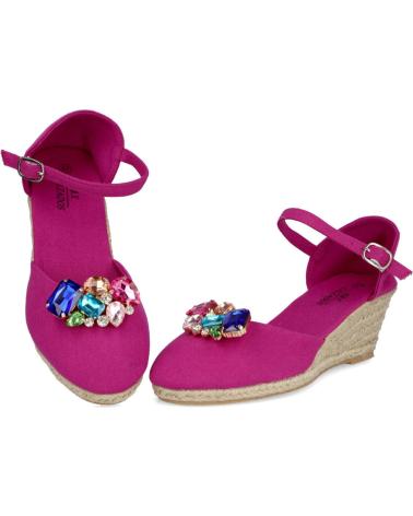 Zapatos de cuña de Mujer L&R SHOES LRQ-8 ALPARGATAS ESPARTO MUJER BUGANVILLA