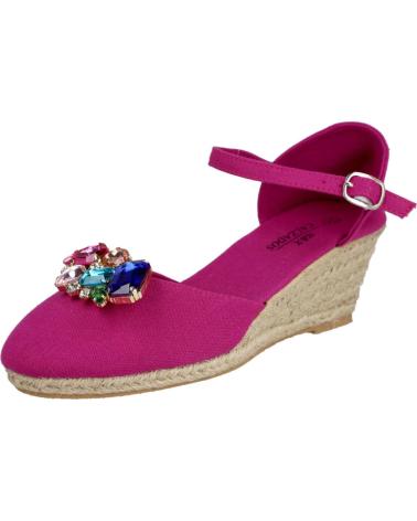 Zapatos de cuña de Mujer L&R SHOES LRQ-8 ALPARGATAS ESPARTO MUJER BUGANVILLA