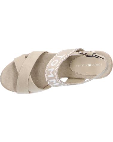 Sandalen für Damen TOMMY HILFIGER FW0FW07091 SEASONAL WEBBING MID WEDGE RBT SANDALWOOD