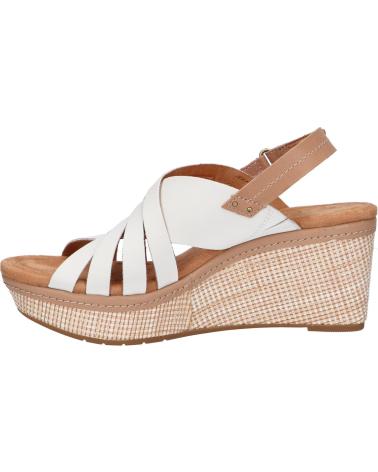 Sandales CLARKS  pour Femme 26171534 ELLERI GRACE  WHITE LEATHER