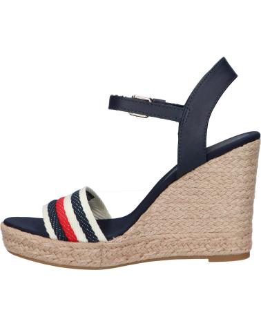 Sandalen für Damen TOMMY HILFIGER FW0FW07086 CORPORATE WEDGE DW6 SPACE BLUE