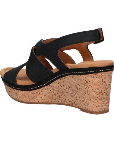 Sandales pour Femme CLARKS 26171444 ELLERI RAE BLACK NUBUCK