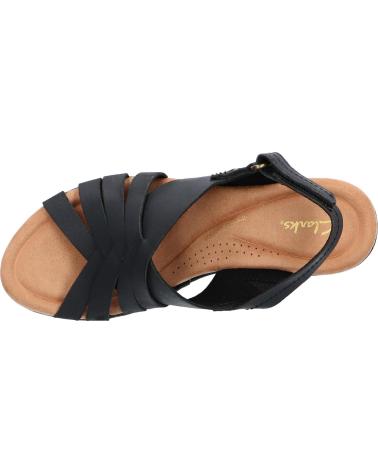 Woman Sandals CLARKS 26171531 ELLERI GRACE  BLACK LEATHER