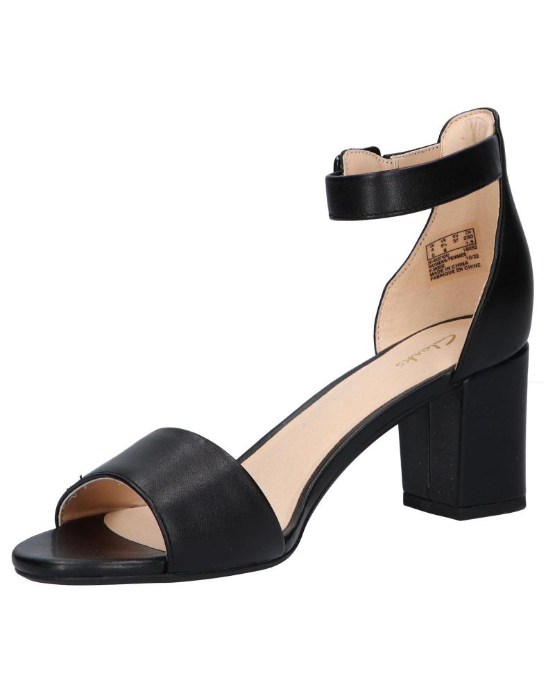Sandals De Mujer CLARKS 26140007 DEVA MAE BLACK LEATHER
