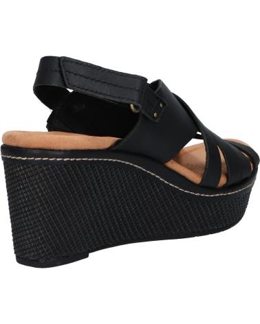 Woman Sandals CLARKS 26171531 ELLERI GRACE  BLACK LEATHER