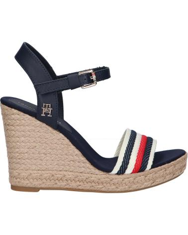 Sandalen für Damen TOMMY HILFIGER FW0FW07086 CORPORATE WEDGE DW6 SPACE BLUE