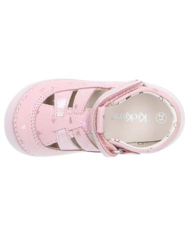 Chaussures KICKERS  pour Fille 927893-10 SUSHY NUBUCK  132 ROSE CLAIR PLUM