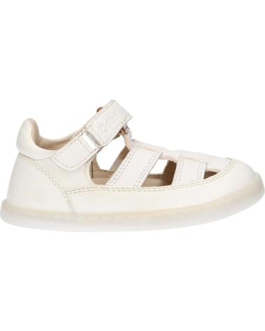 Sandali KICKERS  per Bambina e Bambino 894821-10 TRACTUS CUIR  32 BLANC METALLISE