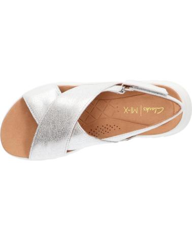 Sandales CLARKS  pour Femme 26171951 DASHLITE WISH  SILVER METALLIC