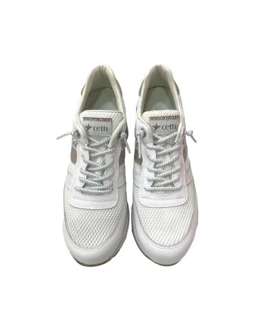 Zapatillas deporte de Mujer CETTI SNEAKER CUNA 5 CM BLANCO